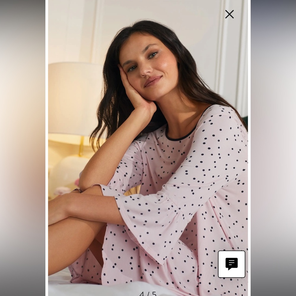 Kate Spade bell cuff sleep shirt